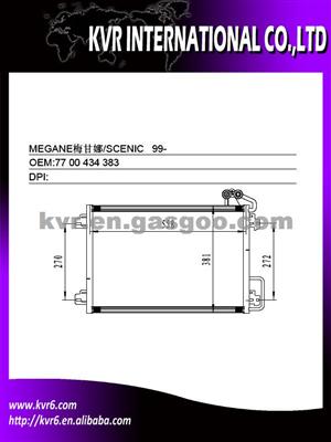 Parellel Flow Ac Condenser For RENAULT MEGANE I/SCENIC I Oem 77 00 434 383