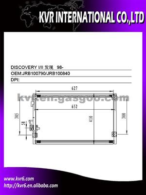 Air Conditioner Condenser For LAND ROVER DISCOVERY III/II/I Oem JRB100790