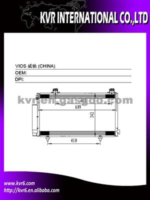 Air Conditioning Condenser For TOYOTA OEM 88450-0D100