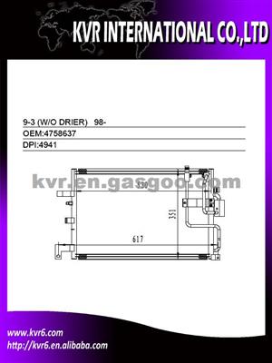 Auto Conditioning System Condenser For SAAB 9-3 (W/O DRIER) Oem 4758637