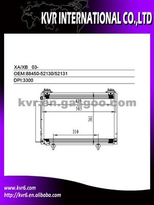 Car Air Conditioning Condenser For SCION XA/XB OEM 88450-52130/88450-52131
