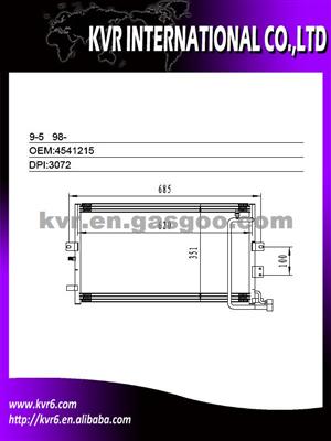 Auto Air Condition Condenser For SAAB 9-5 Oem 4541215