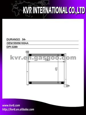 Car Air Condition Condenser For DODGE DURANGO/CR ASPEN OEM 55056165AA