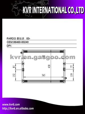 Auto Air Conditioner Condenser For TOYOTA OEM 88461-35050