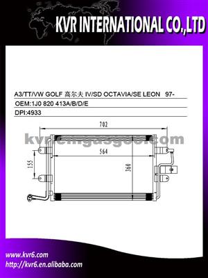 Aftermarket A/C Condenser For AUDI A3/TT Oem 1J0 820 413A