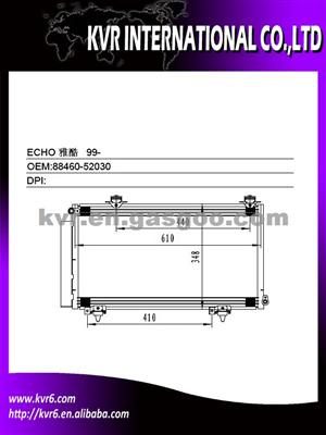 Car Air Conditioning System Condenser For TOYOTA OEM 88460-52030