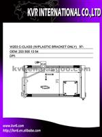 Car A/C Condenser For MERCEDES BENZ W203 C-CLASS (W/PLASTIC BRACKET ONLY) Oem 203 500 13 54