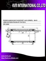 Air Conditioning System Condenser For ISUZU OEM 8-97205-078-0/8-97178-753-2