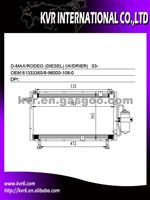 High Quality Condenser For ISUZU OEM 61333360/8-98000-108-0