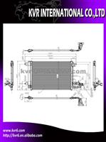 Auto Aluminum Condenser For AUDI A3/VOLKSWAGEN GOLF V 03 OEM 1k0820411P/1K0820411E/1K0820411F/1K0820411Q