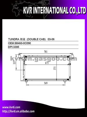 Car Ac Condenser For TOYOTA OEM 88460-0C090