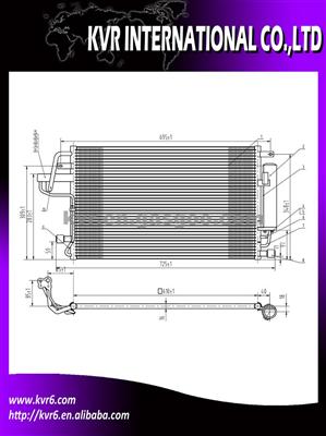 Auto A/C Condenser For HYUNDAI TUCSON 05-06 OEM 97606-2E000