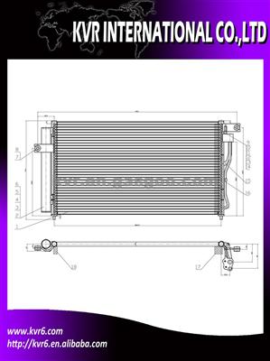 Car A/C Condenser For HYUNDAI ACCENT 11/05 OEM 97606-1E000/97606-1E300