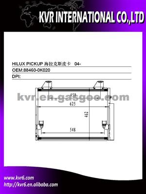 Condenser Factory For TOYOTA OEM 88460-0K020