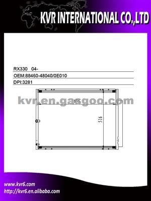 A/C Condenser FOR LEXUS OEM 88460-0E010/88460-48040