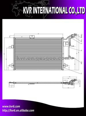 Good Quality AC Auto Aluminum Condenser For AUDI A6 TDI OEM 4B0 260 401R 4B0.260.403 D 4B0.260.403 G 4B0.260.403 R