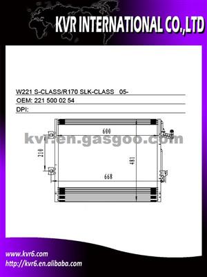 Car Air Condition Condenser For MERCEDES BENZ W221 S-CLASS/W216 CL-CLASS/R170 SLK-CLASS Oem 221 500 01 54