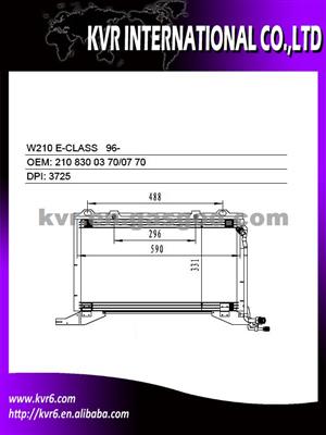 Auto Air Conditioning Condenser For MERCEDES BENZ W210 E-CLASS Oem 210 830 03 70