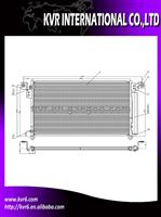 Auto Air Conditioning Condenser For HONDA ACCORD 2.4 OEM 80100-SDG-W01