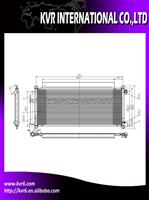 Auto Condenser For HONDA FIT/JAZZ 08 OEM 80110-SAA-013
