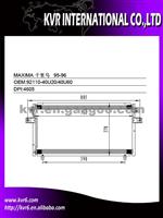 Car Air Conditioning System Condenser FOR NISSAN OEM 92110-40U20/92110-40U60