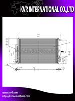 Automotive Air Condenser For FIAT GRANDE PUNTO JTD 05 OEM 55700408/1850168