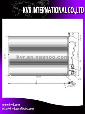 Auto Air Conditioning Condenser For FORD FIESTA（East Europ)06-08 FORD FUSION (02-) OEM 1384859/1363775/1333713/1254203/1142771