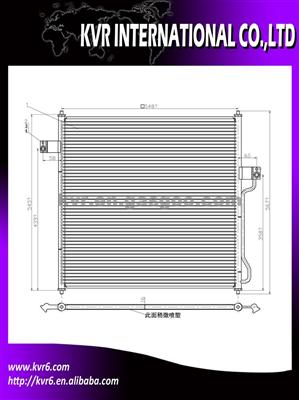 Aftermarket Ac Condenser For FORD EXPLORER 2002-05 OEM 1L2Z19712AA