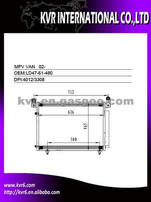 Car Air Conditioning System Condenser FOR MAZDA OEM LD47-61-480