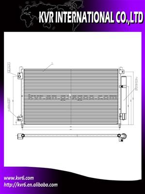 Auto A/C Condenser For HONDA ACCORD HYBRID 2005-2007 OEM 80110SDAA01/80110SDAA02