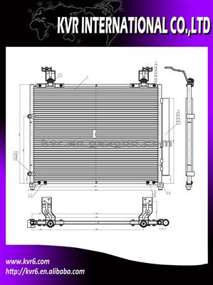 Car A/C Condenser For HONDA ACCORD HYBRID ACURA MDX 03-05/HONDA MDX OEM 80100-S3V-A11