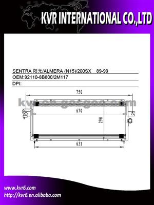 Condenser Manufacturer FOR NISSAN OEM 92110-2M112