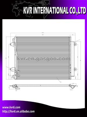 Air Conditioning System Condenser For VOLKSWAGEN PASSAT VI 05 OEM 3C0.820.411B