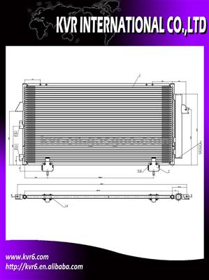 Car Ac Condenser For TOYOTA RAV4 4cyl; 2.0L; 122c.I.2001-2003 OEM 88460-42090/88460-42070