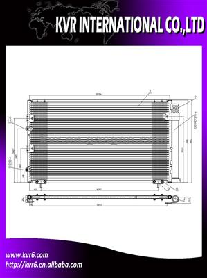 Car A/C Condenser For TOYOTA GOA-COROLLA ('98-'02) R-134 OEM 88460-02050