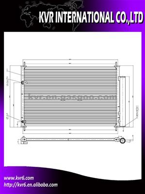 Car Air Conditioner Condenser For Toyota Corolla/07 OEM 88450-12280