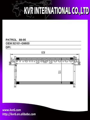 Air Conditioning Condenser FOR NISSAN OEM 92101-G9800