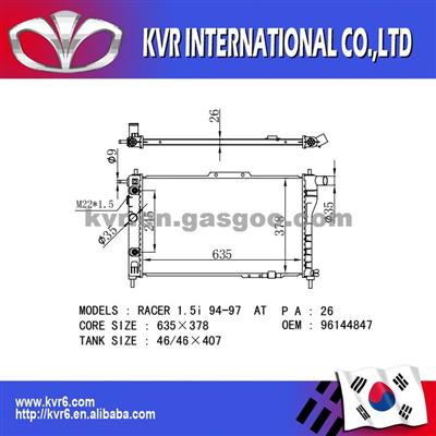 Radiator For DAEWOO CIELO 96144847