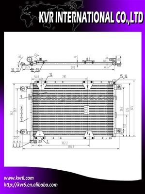 Auto A/C Condenser For SUZUKI GRAND VITARA 2.5L 99 OEM 95310-65D00/9531060A50/95310-65D10/95310-65D11