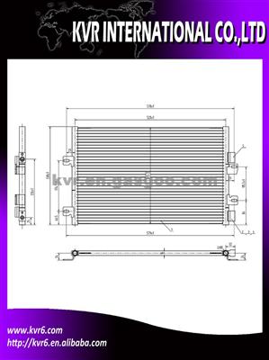 Air Conditioner Condenser For RENAULT KANGOO'04 SMALL PICK UP OEM 8200137650