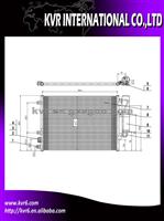 Air Conditioning System Condenser For RENAULT CLIO/KANGOO 98-03 OEM 8200024038/7700428083/8200106950