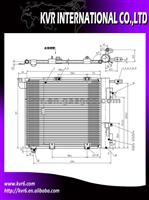 UNIVERSAL COOLING SYSTEM CONDENSER For OPEL ASTRA-G 1.7D 98 OEM 1850056/1850078/1850058/9118898