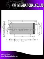 Auto Car Condenser For MITSUBISHI PAJERO FLUXO PARALELO OEM 20022008/MR576341