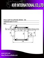 Car Air Conditioning Condenser For VOLKSWAGEN POLO III/LUPO Oem 6X0 820 411