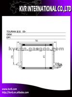 Auto A/C Condenser For VOLKSWAGEN TOURAN/CADDY III Oem 1T0 820 411A