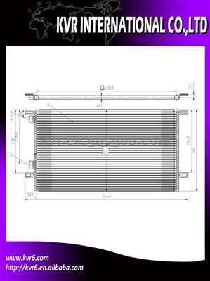 Air Conditioning Condenser For RENAULT LAGUNA 98 OEM 7701045346/7701038395/6025310510