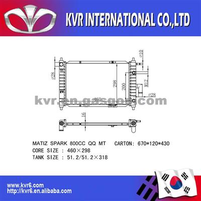 DAEWOO Radiator For MATIZ 96322941