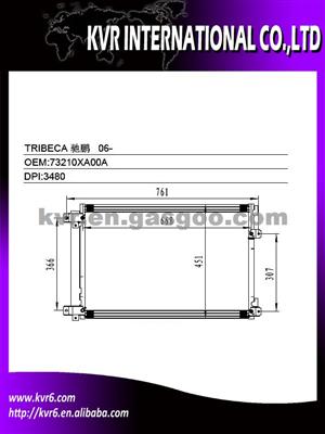 Parellel Flow A/C Condenser FOR SUBARU OEM 73210XA00A