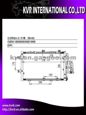 A/C Condenser For OPEL CORSA C Oem 1850000