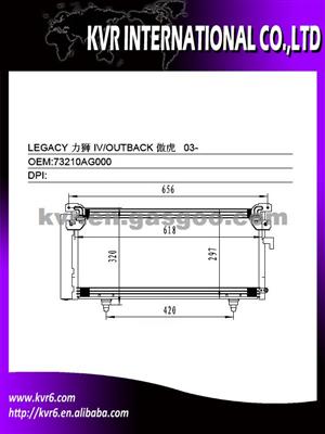 Air Conditioning Condenser FOR SUBARU OEM 73210AG000